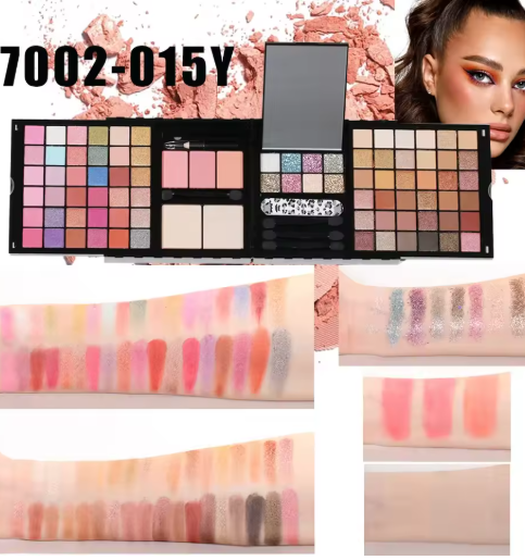 Miss Rose Women's Full Makeup Kit, All-in-One Makeup Gift Set, Includes Eyeshadow, Powder, Lipstick, Lip Liner, Eyeliner, Blush, Brush, and Palette