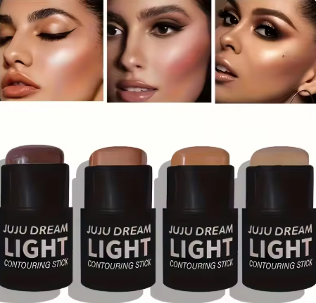 Long-lasting Contour Stick: Matte Bronzer, Nose Sculpting Stick, Face Define Solid Contour Cream - Travel-Friendly Design
