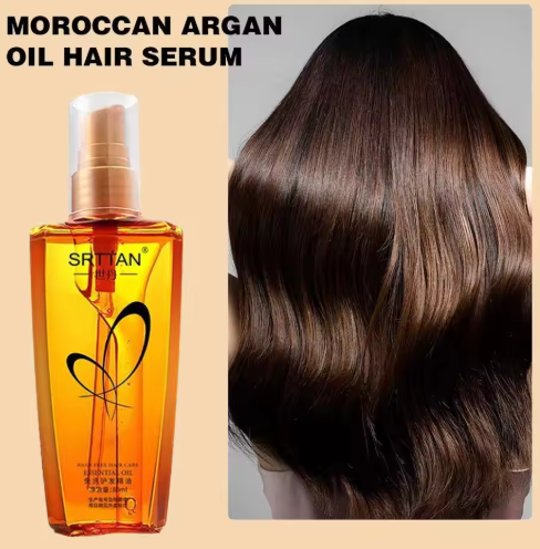 Moroccan Argan Oil Hair Serum, Lightweight Hair Oil Mist for Split Ends, Frizz, Flyaways, and Repair - Gloss Shine