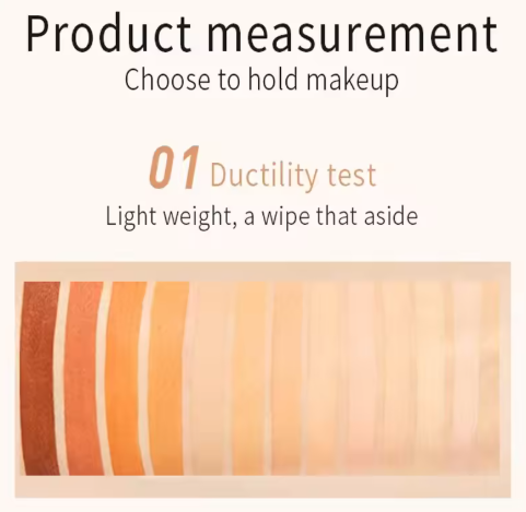 Full Coverage Lightweight Foundation Stick Contouring Face Makeup Long-Lasting Nude Foundation Base Blemish Concealer Bronzer Cosmetics with Brush