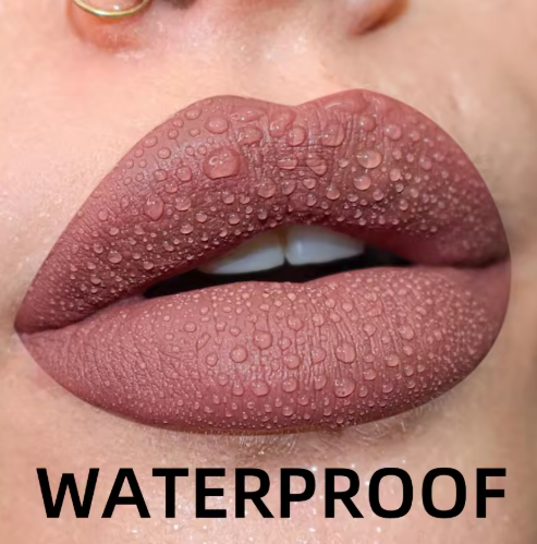 Matte Velvet Lip Gloss Waterproof Liquid Lipstick Nude Black Lips Tint Makeup Lip Glaze Cosmetics Red Lip Stain Beauty