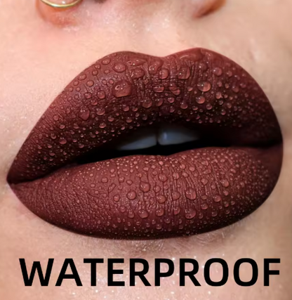 Matte Velvet Lip Gloss Waterproof Liquid Lipstick Nude Black Lips Tint Makeup Lip Glaze Cosmetics Red Lip Stain Beauty