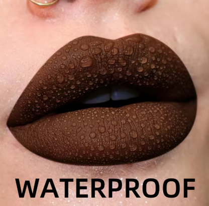 Matte Velvet Lip Gloss Waterproof Liquid Lipstick Nude Black Lips Tint Makeup Lip Glaze Cosmetics Red Lip Stain Beauty