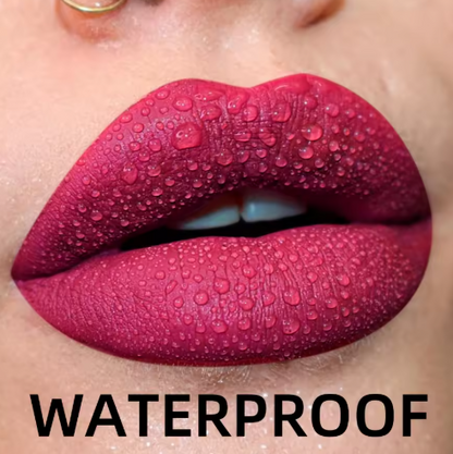 Matte Velvet Lip Gloss Waterproof Liquid Lipstick Nude Black Lips Tint Makeup Lip Glaze Cosmetics Red Lip Stain Beauty