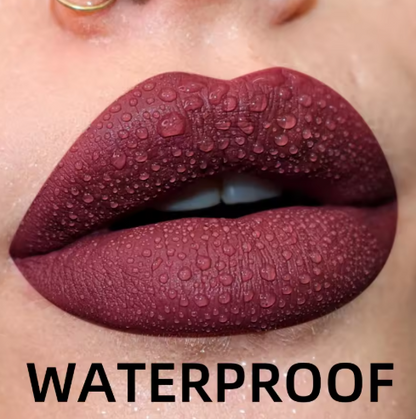 Matte Velvet Lip Gloss Waterproof Liquid Lipstick Nude Black Lips Tint Makeup Lip Glaze Cosmetics Red Lip Stain Beauty