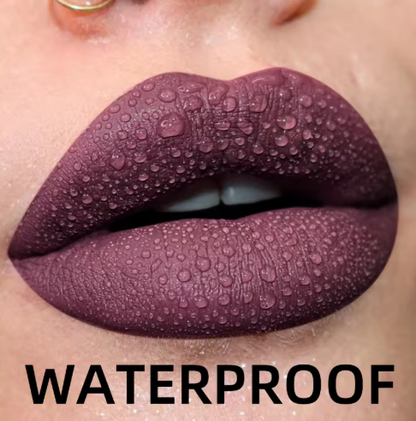 Matte Velvet Lip Gloss Waterproof Liquid Lipstick Nude Black Lips Tint Makeup Lip Glaze Cosmetics Red Lip Stain Beauty