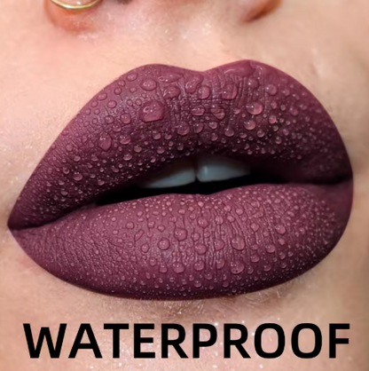 Matte Velvet Lip Gloss Waterproof Liquid Lipstick Nude Black Lips Tint Makeup Lip Glaze Cosmetics Red Lip Stain Beauty
